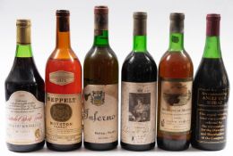 A bottle of Seppelt Moyston Claret, 1971, together with a bottle of Inferno,
