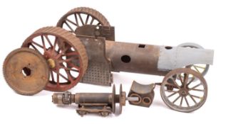 A collection of components for a 4 inch scale Fowler style steam tractor,