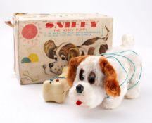Tomy (Japan) 'Sniffy The Nosey Puppy' battery operated remote control toy dog in original card box