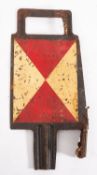 A German Railway enamel tail indicator.