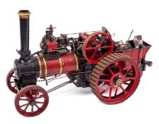 A 3 inch scale model of a Marshall S Type Steam Tractor, water sight tubes and pressure gauge,
