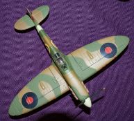 A large scale model of a Supermarine Spitfire 'NL-B BS538' 341 Squadron Biggin Hill,