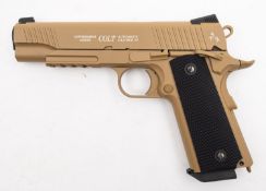 A Cyber Gun Rail Series Colt 1911 CO2 BB pistol, serial number '15B04718',