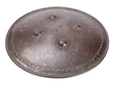 A 19th century Indian (Rhajastan) steel Dhal,