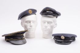 Two RAF peaked caps,