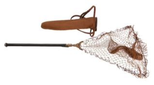 Hardy or similar. A telescopic landing net in canvas pouch.