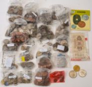 A collection of World coins including pre-1947 British silver.