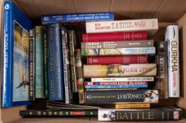 Military Books. A collection of military history and biography books: including MacIntyre, B 'SAS.