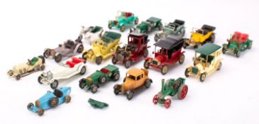 An unboxed collection of Matchbox Models of Yesteryear.