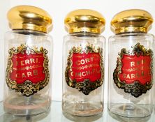 A set of four early 20th century apothecary jars,