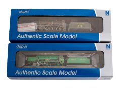 Darpol N gauge steam outline locomotives: 2S-002-005 BR Malachite Lined Green 4-4-0 Schools St