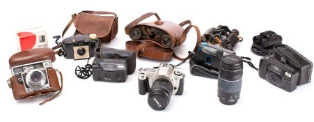 A Cannon EOS 300 35mm SLR camera,