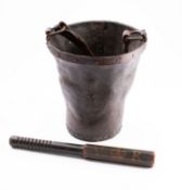 A Victorian painted truncheon for South Zeal, Dartmoor,