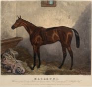 Three various tinted horse racing prints, comprising; After J.F.