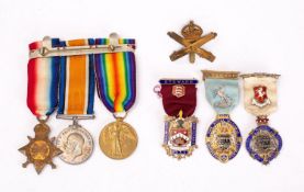 A WWI trio to '3100 Pte E.T Payne 7-Lond.