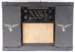 A WWII Luftwaffen-Koffer K32GWB Radio by Siemens, circa 1942,