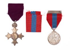 A George V silver Military MBE, maker Garrad & Co, London 1929: in case of issue,