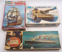 A Revell 1-350th scale model 'RMS Queen Mary',