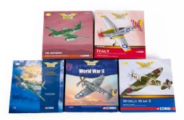 Corgi Aviation Archive, a boxed group of five 1/72nd scale aircraft,