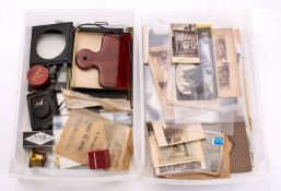 A collection of late 19th /early 20th century photographs and postcards, various subject matter,