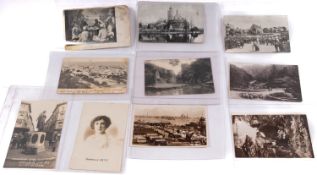 A collection of early 20th century and later GB and world topographical postcards,