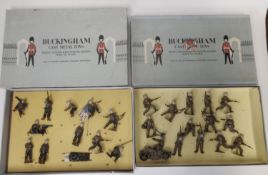 John Hill & Co - Buckingham Toys (made for Macys New York) American Infantry, twelve figures,