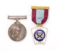 A WWI 1914-18 War Medal to '1206 Dvr A Cole RA',