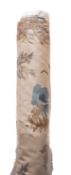 An unused roll of Sanderson fabric, pattern PR 71063, circa 1980: 1.20m x 20.3m long.