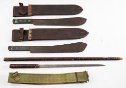 A WWII period British Army Golok machete by S & J Kitchin ,