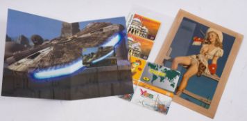 A collection of British and world phone cards, various subjects including Star Wars,