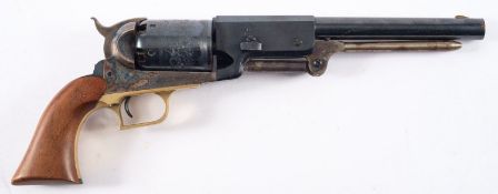 A reproduction black powder Colt Model 1847 percussion cap revolver serial number '75518',