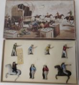 Britains Ltd, Duocrown Range Set No 22s Cowboys containing two mounted and six foot figures,