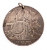 A Turkish Crimea Medal, unnamed (suspension missing,