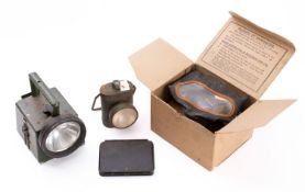 A BR (W) pocket hand signal mirror, stamped to case as per title,