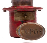 A GPO hand operated cycle klaxon by The Klaxon Co Ltd, London, No 'C16698',