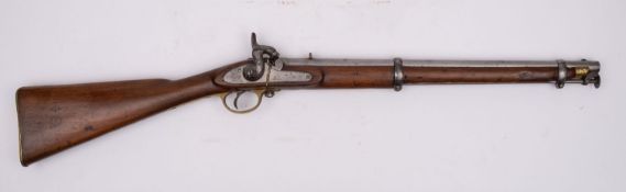 A 19th century Tower percussion cap carbine for Bombay Arsenal,