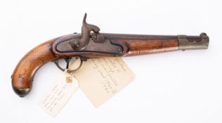 A 19th century Belgian percussion cap pistol,