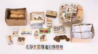 A collection of sets and part-sets of various cigarette cards including Players, Wills and others.