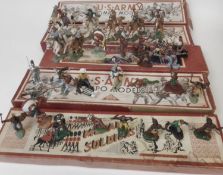 Britains and others a small collection of plastic Cowboys and Indians,