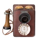 An early 20th century mahogany wall mounted No.