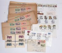 1944 Falklands Islands South Orkney Dependancy sets on covers (30) together with 1937 Fiji set on