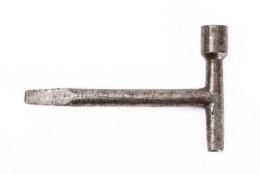 A GWR steel carriage door key stamped shaft as per title, 10 cm.