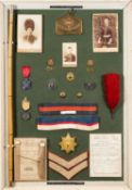 A framed miliaria group for Corporal George Ambrose Yates, No.