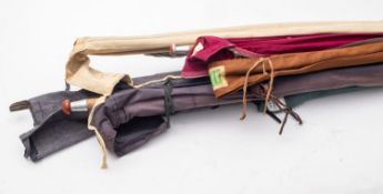 A Richard Walker Mark IV two piece split cane Carp rod in canvas bag,