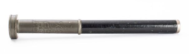 A 19th century pewter tipstaff,