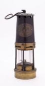 A F Thomas Williams, Aberdare, Cambrian type miner's lamp, No. 228, 27cm high.
