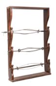 An early 19th Century Continental chestnut spit rack,