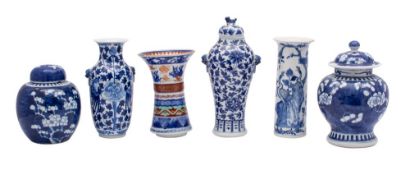A mixed group of Chinese porcelains,