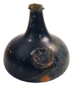 A sealed pancake onion wine bottle,