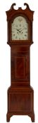 A late-Georgian mahogany longcase clock the eight-day duration movement striking the hours on a